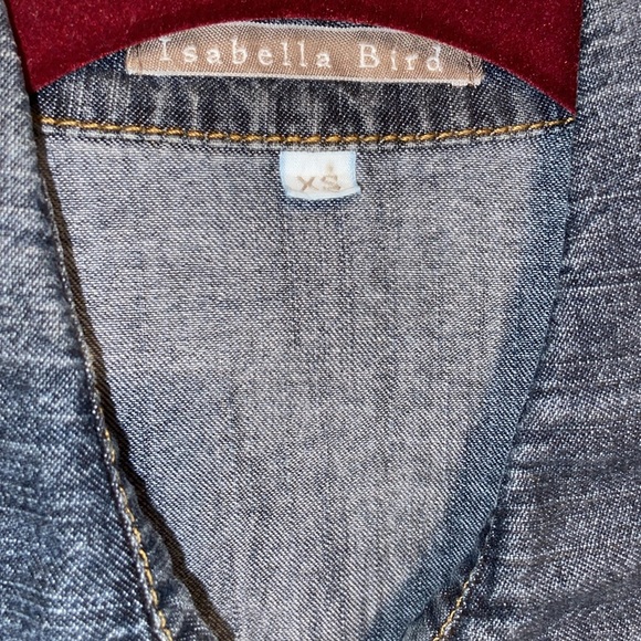 Casual Denim Button-Down Shirt for Women - Picture 2 of 4